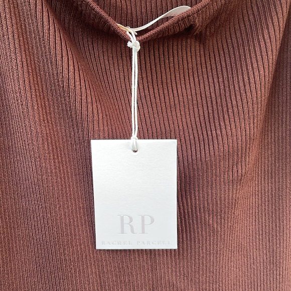 Rachel Parcell - Brown Ribbed Sweater Midi Dress - Picture 14 of 16